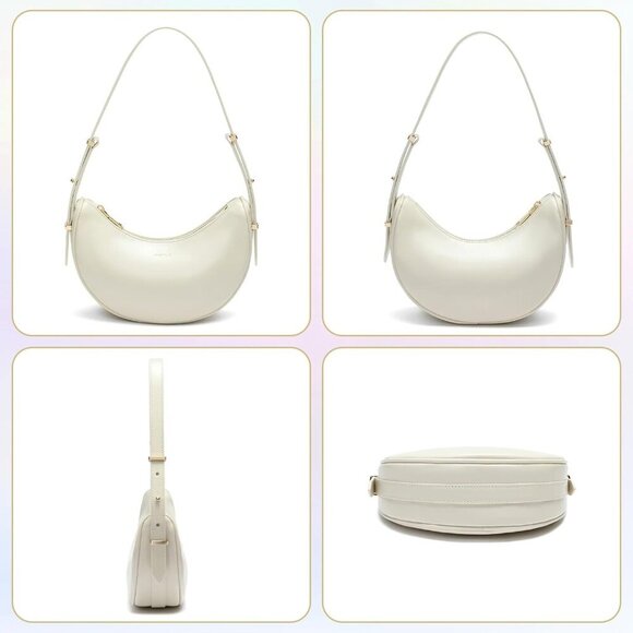 Small Shoulder Bag for Women Vegan Leather Crossbody Bags Adjust Handbags Purses - Picture 5 of 6